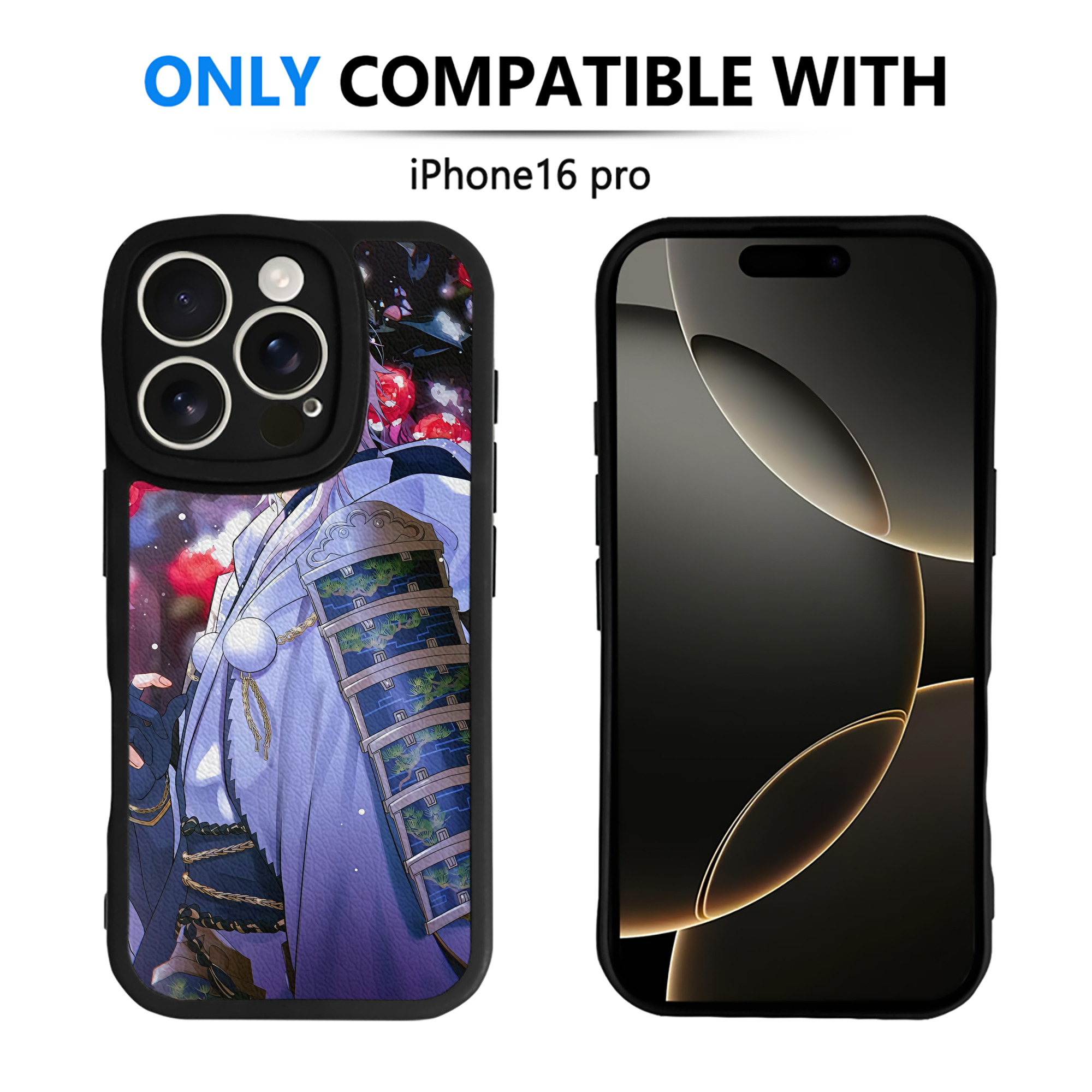 （画像用） 刀剣乱舞 Touken Ranbu 【iPhone 16シリーズ対応】シリコンスマホケース（レザー調） 材質：シリコン